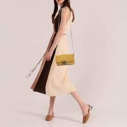 Dior Beige Cannage Patent Leather Miss Dior Promenade Chain Pouch