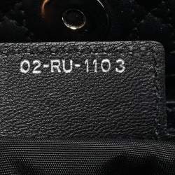 Pre Owned Dior Black Cannage Leather Large Soft Lady Dior Shopper Tote