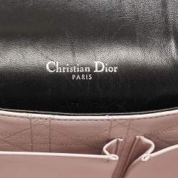مملوكة مسبقًا Dior Black Cannage Leather Large Miss Dior Flap Bag