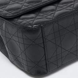 مملوكة مسبقًا Dior Black Cannage Leather Large Miss Dior Flap Bag