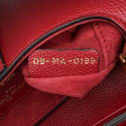 Dior Red Mini Leather Saddle Shoulder Bag