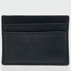 Christian Dior Navy Blue Leather Vibe Voyageur Card Case