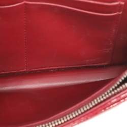 Dior Red Patent Leather Miss Dior Wallet On Chain Pouch