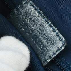 Pre Owned Dior Navy Canvas Trotter Handbag