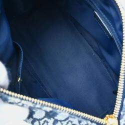 Pre Owned Dior Navy Canvas Trotter Handbag