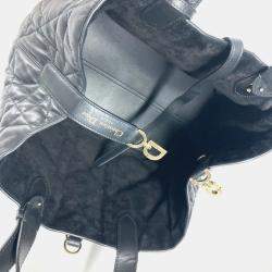 مملوكة مسبقًا حقيبة يد توتس ديور توجور جلد عجل أسود متوسطة