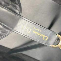 مملوكة مسبقًا حقيبة يد توتس ديور توجور جلد عجل أسود متوسطة