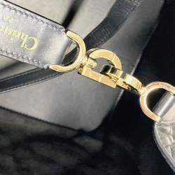 مملوكة مسبقًا حقيبة يد توتس ديور توجور جلد عجل أسود متوسطة