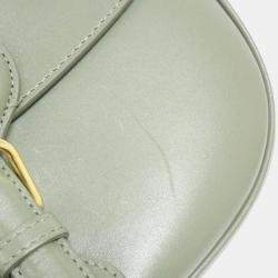 Christian Dior Green Leather Bobby Shoulder Bag