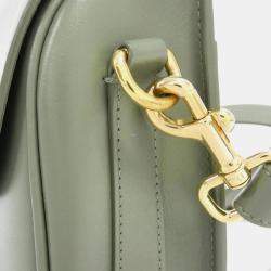 Christian Dior Green Leather Bobby Shoulder Bag