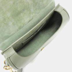 Christian Dior Green Leather Bobby Shoulder Bag