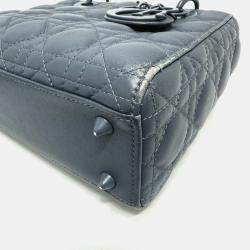 مملوكة مسبقًا Dior Blue Lambskin Lady Dior Shoulder Bag
