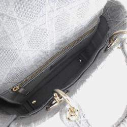 Dior Canvas Lady D-Lite Medium Handbag