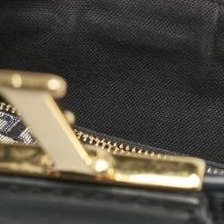 Dior Navy Blue Oblique Canvas 30 Montaigne Chain Clutch