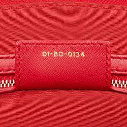 Dior Red Large Lambskin Cannage Soft Zipped Shopping Tote