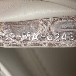 Dior White/Brown Himalayan Crocodile Small Lady Dior Tote
