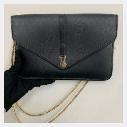 مملوكة مسبقًا Dior Black Vintage Envelop Chain Shoulder Bag