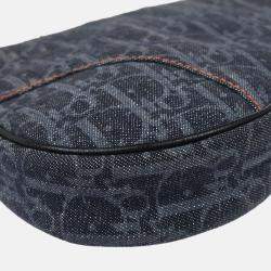 Dior Navy Denim Trotter Saddle Shoulder Bag