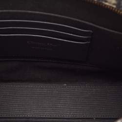 Pre Owned Dior Navy Blue Oblique Jacquard Canvas 30 Montaigne Pouch