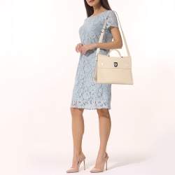 Dior Beige Leather Large Diorever Tote