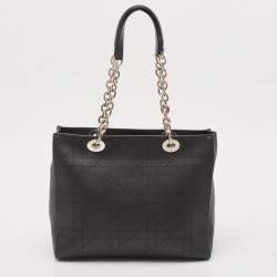 Dior Black Cannage Leather Medium Ultradior Tote