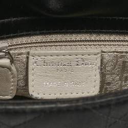 مملوكة مسبقًا Dior Black Cannage Satin Mini Crystals Embellished Lady Dior Tote