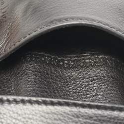 Pre Owned Dior Black Cannage Patent Leather Lady Dior Trifold Wallet