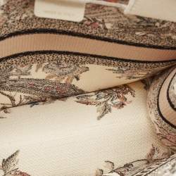Dior Multicolor Jardin D'Hiver Embroidered Canvas Small Book Tote
