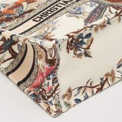 Dior Multicolor Jardin D'Hiver Embroidered Canvas Small Book Tote