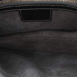 Dior Black Patent Saddle Bag