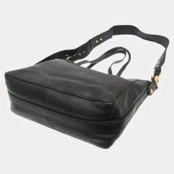 Dior Black Leather Tote Bag