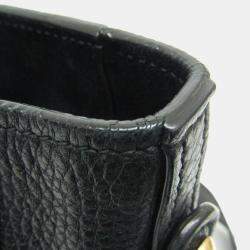 Dior Black Leather Tote Bag
