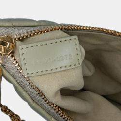 Dior Green Mini Calfskin Macrocannage Dior Caro Tulip Bag