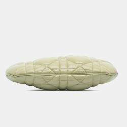Dior Green Mini Calfskin Macrocannage Dior Caro Tulip Bag
