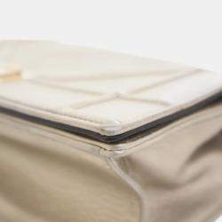 Dior Gold Medium Metallic Calfskin Diorama Flap