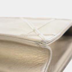Dior Gold Medium Metallic Calfskin Diorama Flap