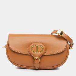 Dior Brown Leather East West Bobby Bag