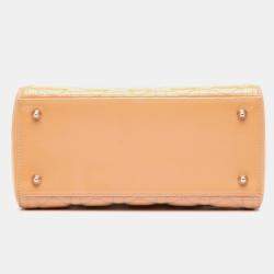 Dior Brown Medium Patent Cannage Lady Dior