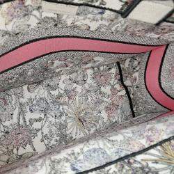 Dior Multicolor Fabric Book Tote Bag