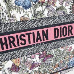 Dior Multicolor Fabric Book Tote Bag