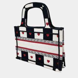 Dior Multicolor Fabric Book Mini Tote Bag