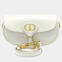 Dior White Leather Bobby East Waist Bag