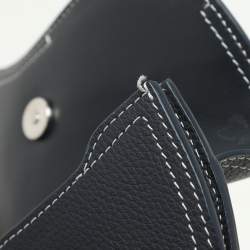 Dior Blue Leather Saddle Pouch Clutch