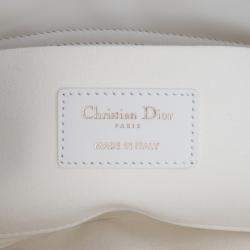 Dior White Medium Technical Fabric Macrocannage Lady D Joy