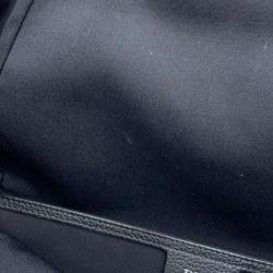 Dior Navy Black Leather Canvas Oblique Backpack