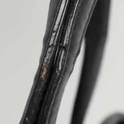 Pre Owned Dior Black Cannage Coated Canvas Small Panarea Tote