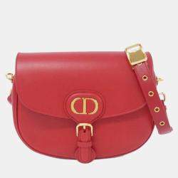 Dior Red Leather Bobby Shoulder Bag