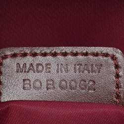 Pre Owned Dior Burgundy Oblique Canvas and Leather Vintage Satchel