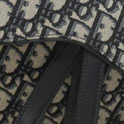 Pre Owned حقيبة خصر ديور سادل جلد و كانفاس أوبليك أزرق