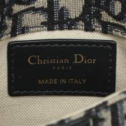 Pre Owned حقيبة خصر ديور سادل جلد و كانفاس أوبليك أزرق